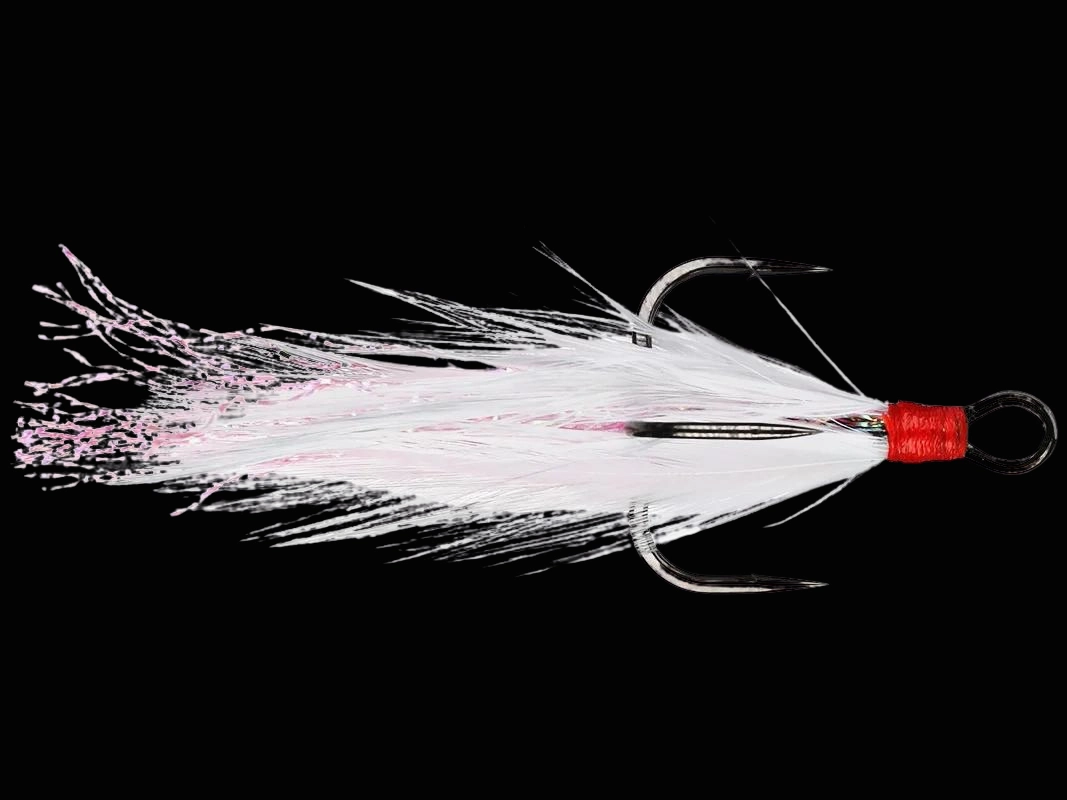 Gamakatsu Black Feathered Treble Hook 2pk