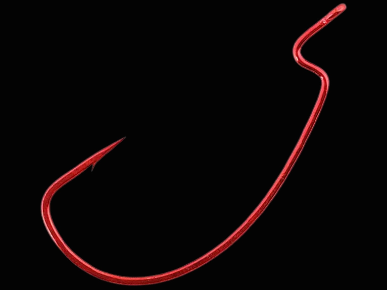 Gamakatsu Offset EWG Worm Hook Red