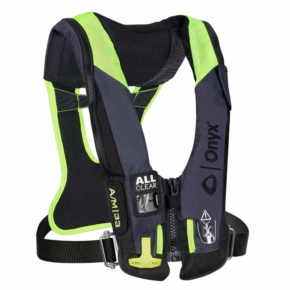 Onyx - A/M-33 ALLCLEAR W/HARNESS AUTO/MANUAL INFLATABLE LIFE JACKET