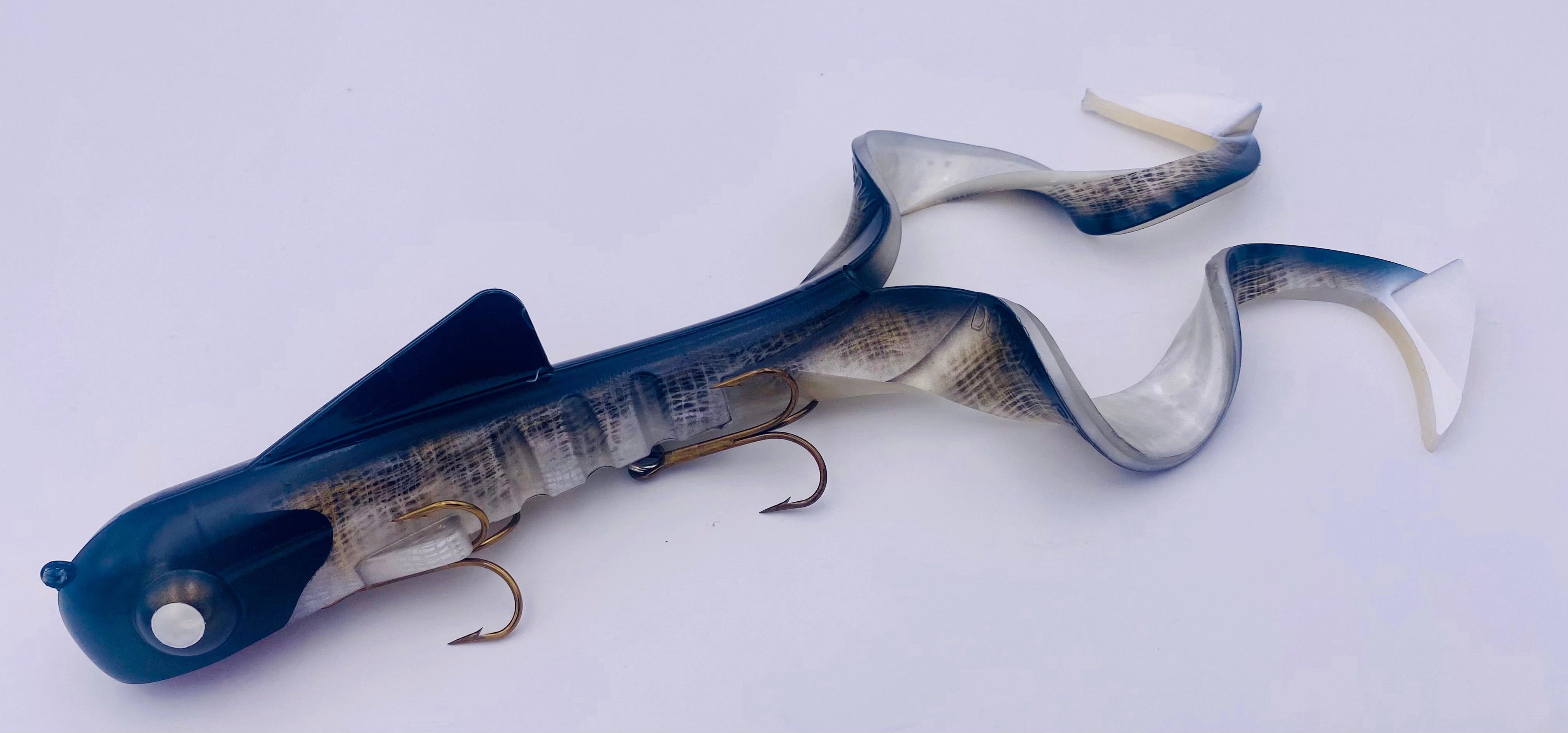 Pit Bull Double Tail - Pro Harness- Blotchy Walleye